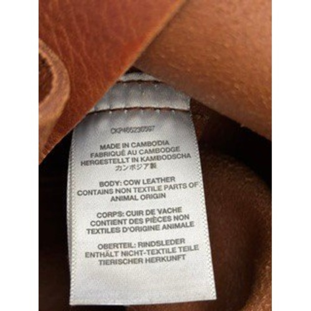 Madewell Transport Tote Bag English Saddle Brown Leather Shoulder Bag - Picture 13 of 14